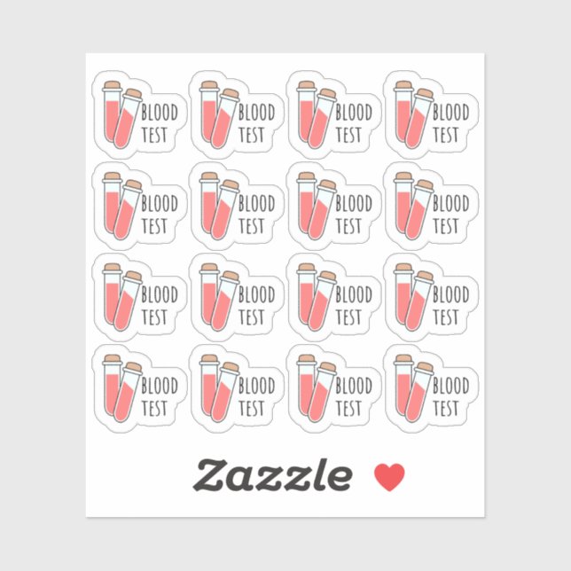 Blood Test Work Health Tracker Reminder Planner (Sheet)