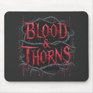 Blood & Thorns Gothic Design – Dark and Edgy Mouse Mat