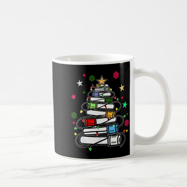 Blood Tube Christmas Tree Phlebotomist Tech Phleb  Coffee Mug (Right)
