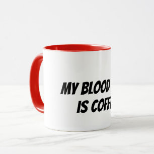 blood type coffee mug