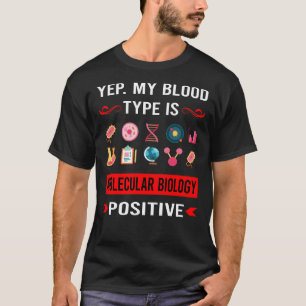 Blood Type Molecular Biology Biologist T-Shirt