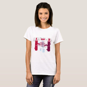 Blood Vessels Diagram Arteries Veins Capillaries T-Shirt