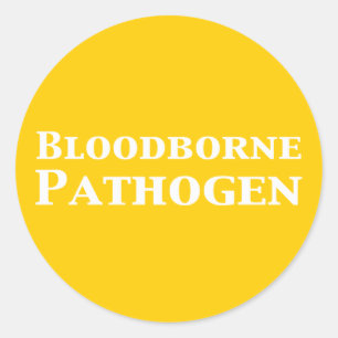 Bloodborne Pathogen Gifts Classic Round Sticker