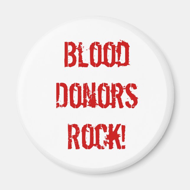 BloodDonorsRock! Magnet (Front)