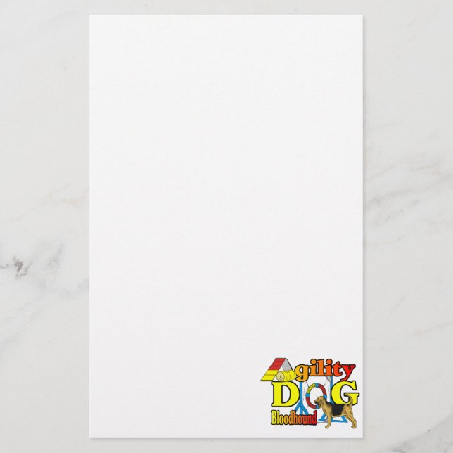 Bloodhound Agility Stationery (Front)