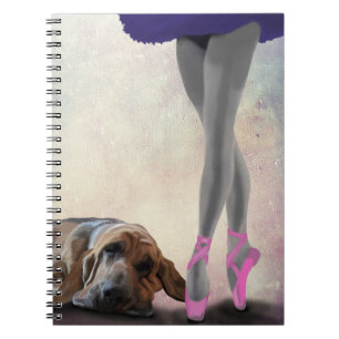 Bloodhound And Ballet Dancer Notebook