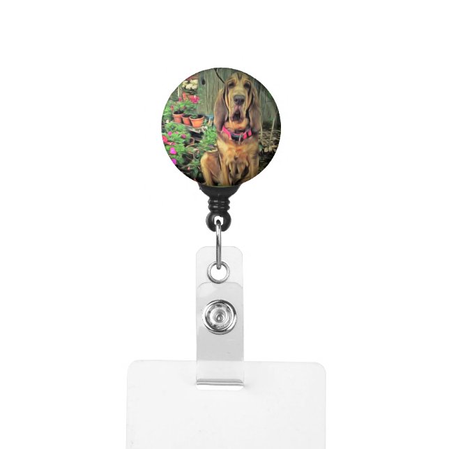 bloodhound badge holder (Badge Clip Front)