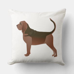 Bloodhound Basic Breed Illustration Silhouette Cushion