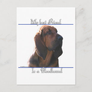 Bloodhound Best Friend; Bloodhound gifts;  Postcard