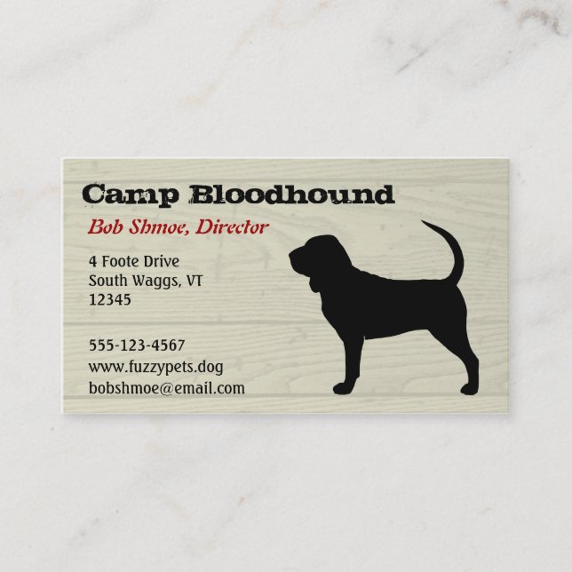 Bloodhound Business Card (Front)