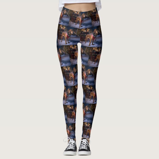 Bloodhound Christmas Festive Season Leggings (Front)