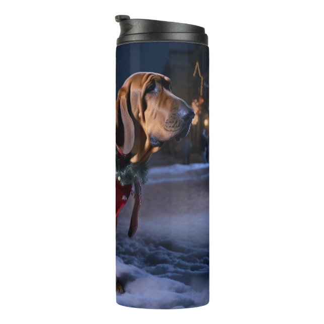 Bloodhound Christmas Festive Season Thermal Tumbler (Rotated Right)