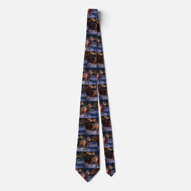 Bloodhound Christmas Festive Season Tie (Front)