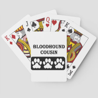 Bloodhound Cousin Playing Cards
