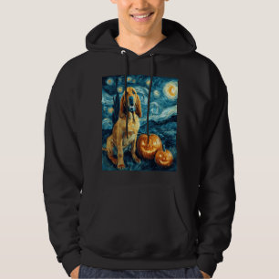 Bloodhound Cute Dog Halloween Jack O Lantern Pumpk Hoodie