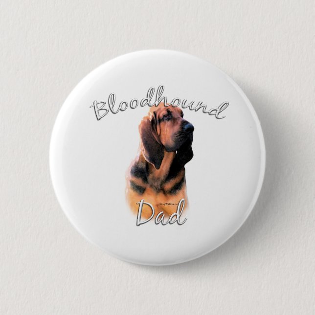 Bloodhound Dad 2 6 Cm Round Badge (Front)