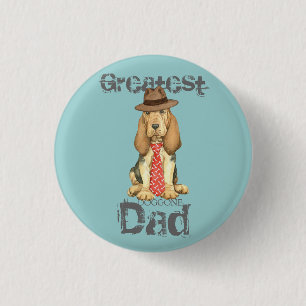 Bloodhound Dad 3 Cm Round Badge