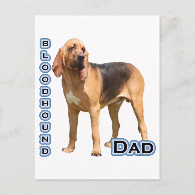 Bloodhound Dad 4 Postcard (Front)