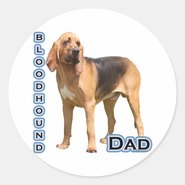 Bloodhound Dad 4 - Sticker (Front)