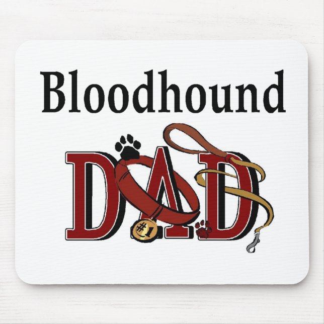 Bloodhound Dad Gifts Mouse Mat (Front)