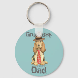 Bloodhound Dad Key Ring