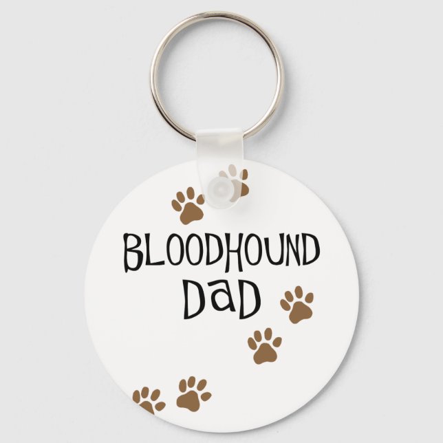 Bloodhound Dad Key Ring (Front)