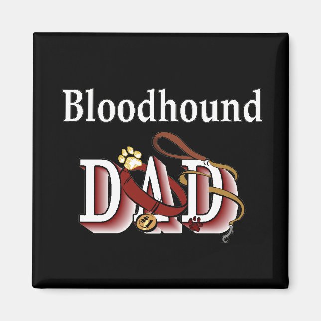 bloodhound dad Magnet (Front)