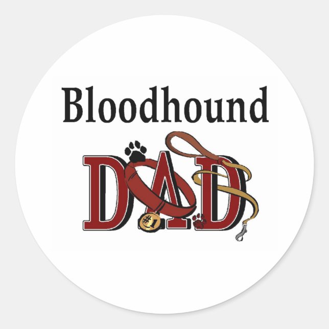 Bloodhound Dad Sticker (Front)