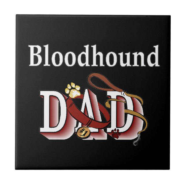 Bloodhound Dad Tile (Front)