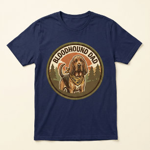 Bloodhound Dad Tri-blend Tee Hound Dog Dad Gift