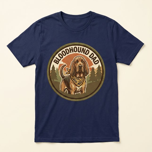 Bloodhound Dad Tri-blend Tee | Hound Dog Dad Gift  (Creator Uploaded)