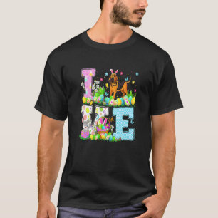 Bloodhound Dog Easter Egg Hunt Funny Love Bloodhou T-Shirt