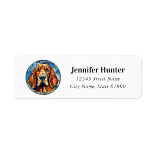 Bloodhound Dog Return Address Labels