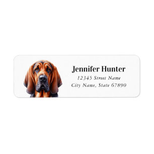 Bloodhound Dog Return Address Labels