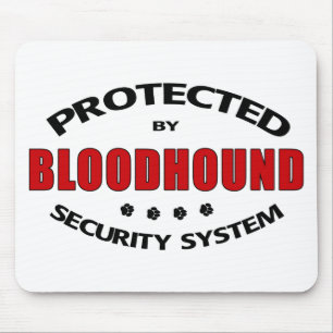 Bloodhound Dog Security Mouse Mat