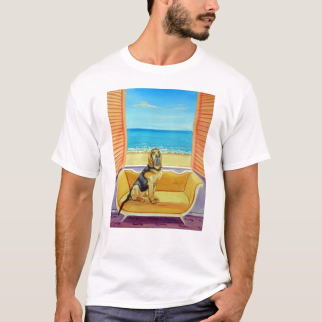 Bloodhound Dog Tee Shirt (Front)