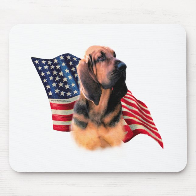 Bloodhound Flag Mouse Mat (Front)