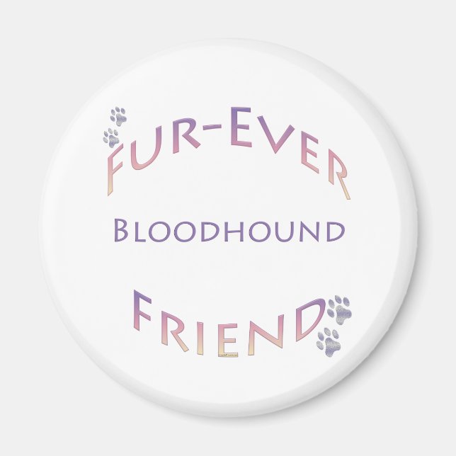 Bloodhound Furever Magnet (Front)