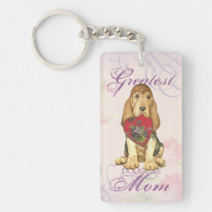 Bloodhound Heart Mum Key Ring