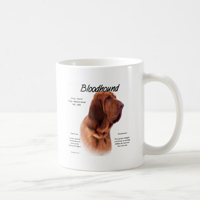 Bloodhound History Design Coffee Mug (Right)