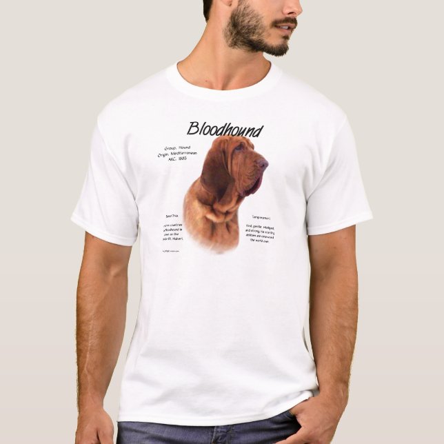 Bloodhound History Design T-Shirt (Front)