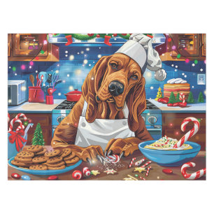 Bloodhound Holiday Baking: Festive Christmas Tablecloth