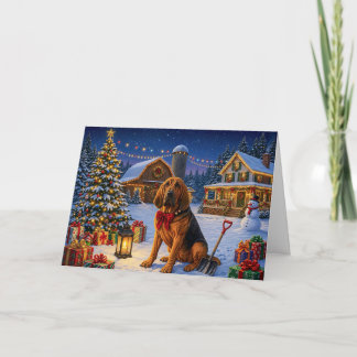 Bloodhound Holiday Card
