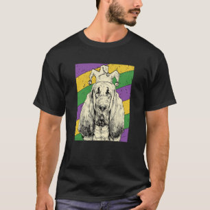 Bloodhound Jester Mardi Gras Dog Mum or Dad T-Shirt