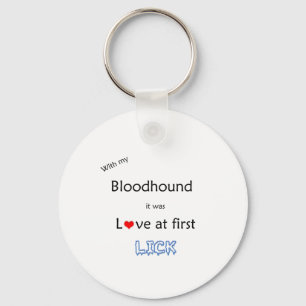 Bloodhound Lick Design Key Ring