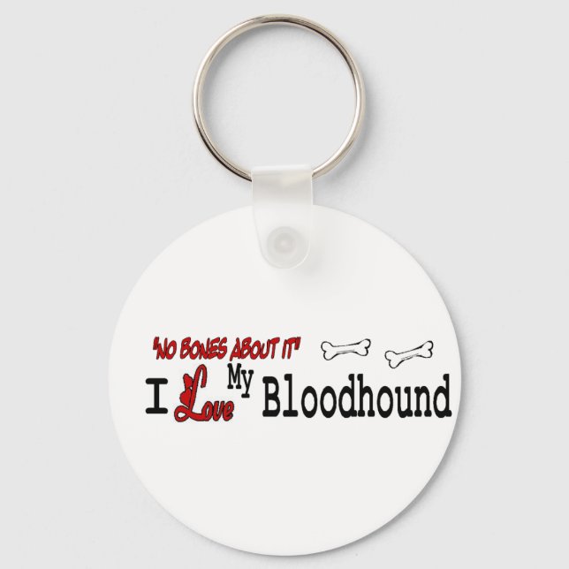 Bloodhound Lovers Gifts Key Ring (Front)
