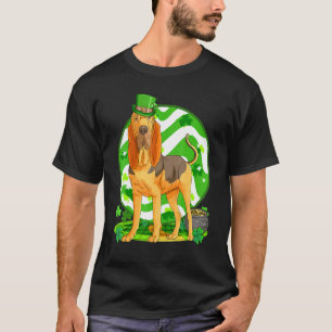 Bloodhound Lucky Leprechaun Dog St Patricks Day T-Shirt