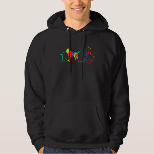 Bloodhound Mom Dad Heartbeat Dog Hoodie