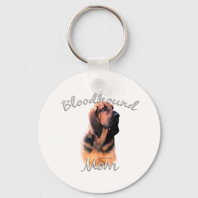 Bloodhound Mum 2 Key Ring (Front)