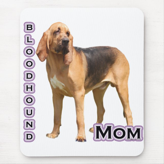 Bloodhound Mum 4 Mouse Mat (Front)